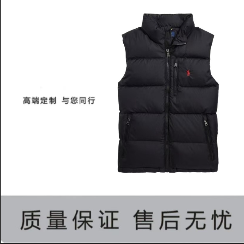 【奢品专属】冬季新款2025立领刺绣情侣款羽绒马甲外套yu-08