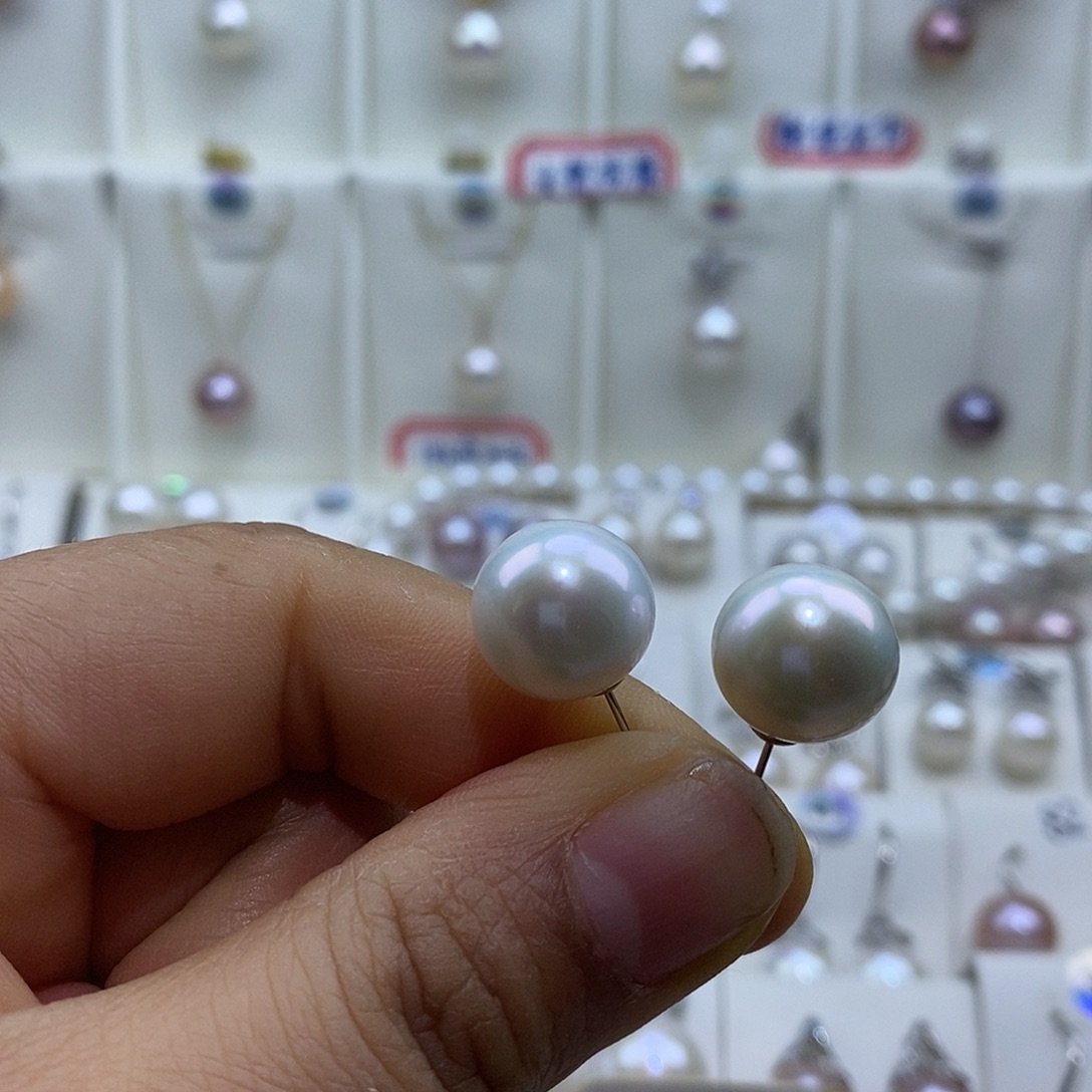 曼***贸吊坠(赠链)淡水珍珠银S925镶嵌