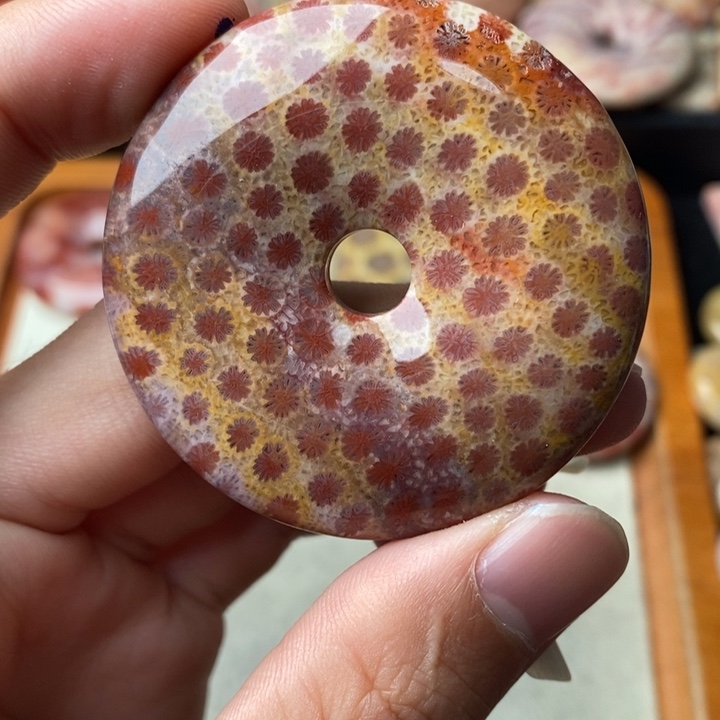 硅化玉颈饰未镶嵌游**樂