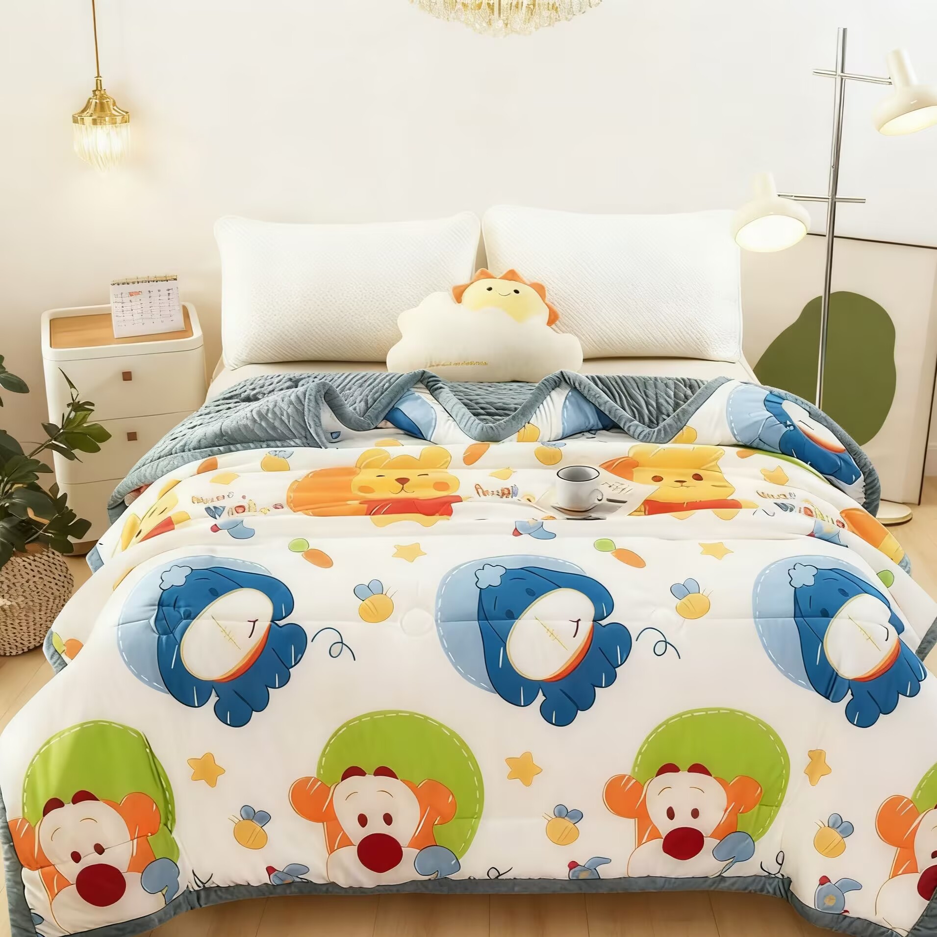 【试睡三十天】2025新款豆豆被被轻奢舒适  欢乐萌宠