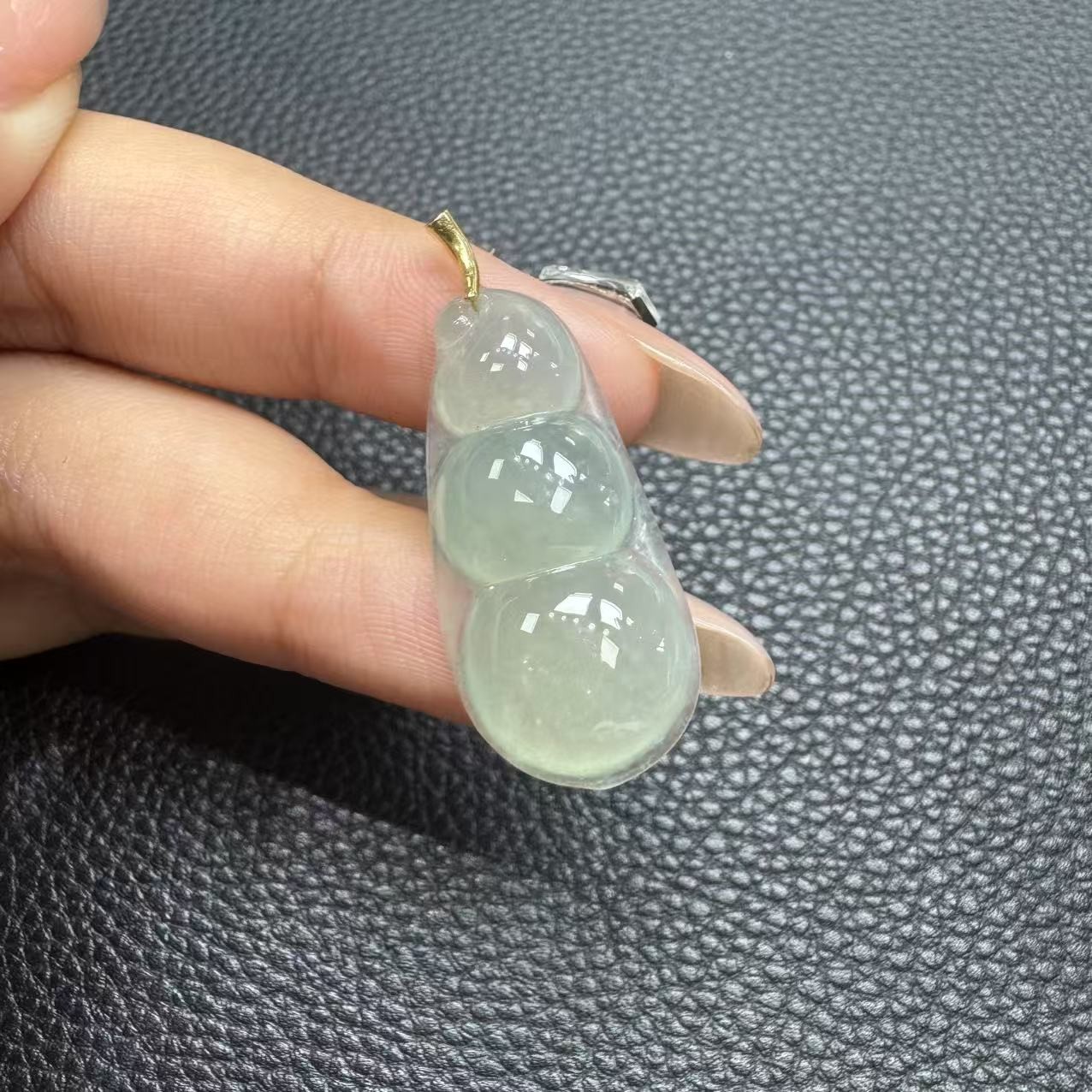 定制翡翠豆子吊坠镶嵌205