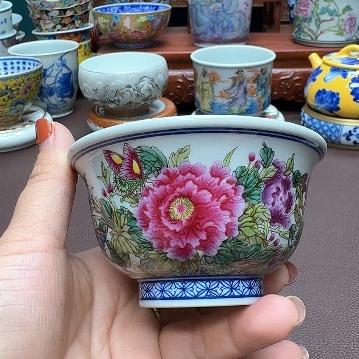 瓷片景德镇仿古手工制作精品展示