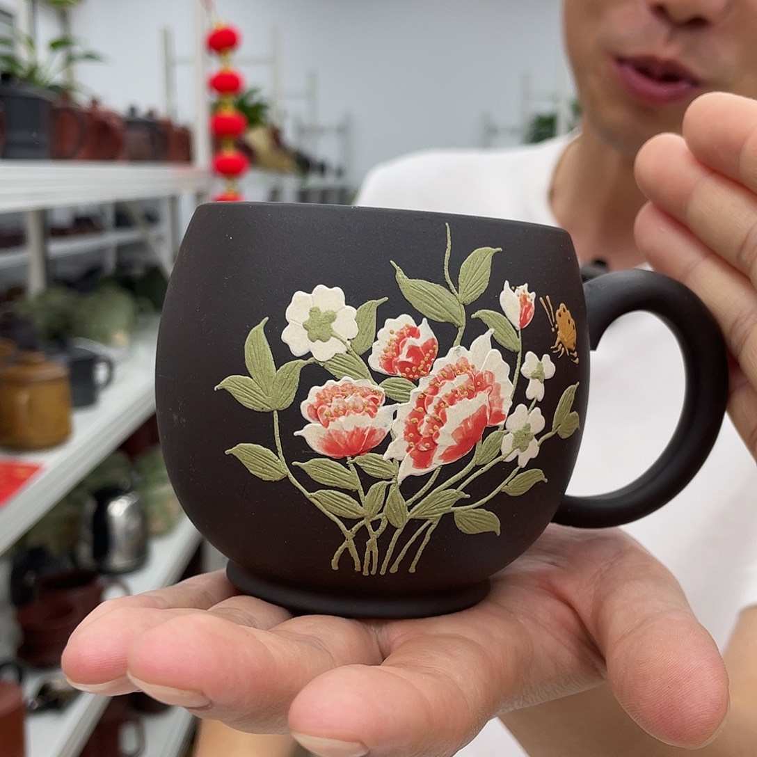 茶杯紫砂紫砂盖杯