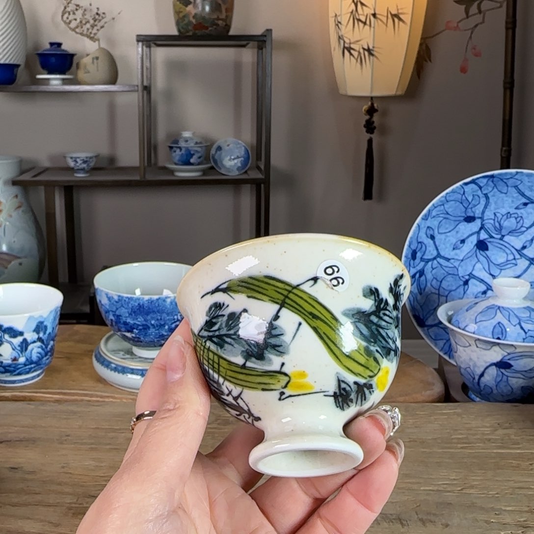 杯景德镇陶瓷柴烧多人