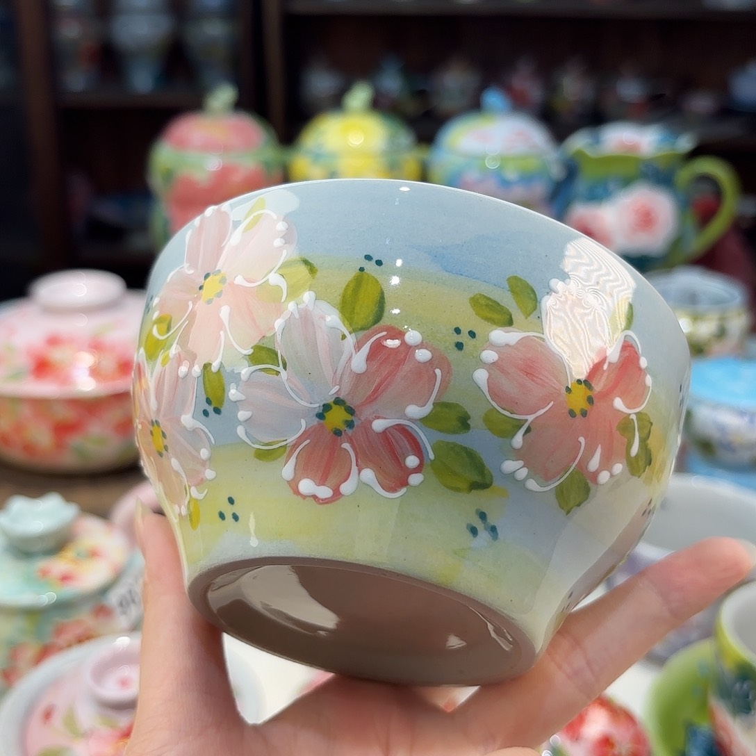 景德镇手绘高温釉下彩陶瓷茶具