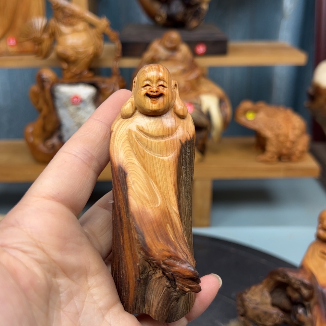 木离*钩崖柏木摆件手把件