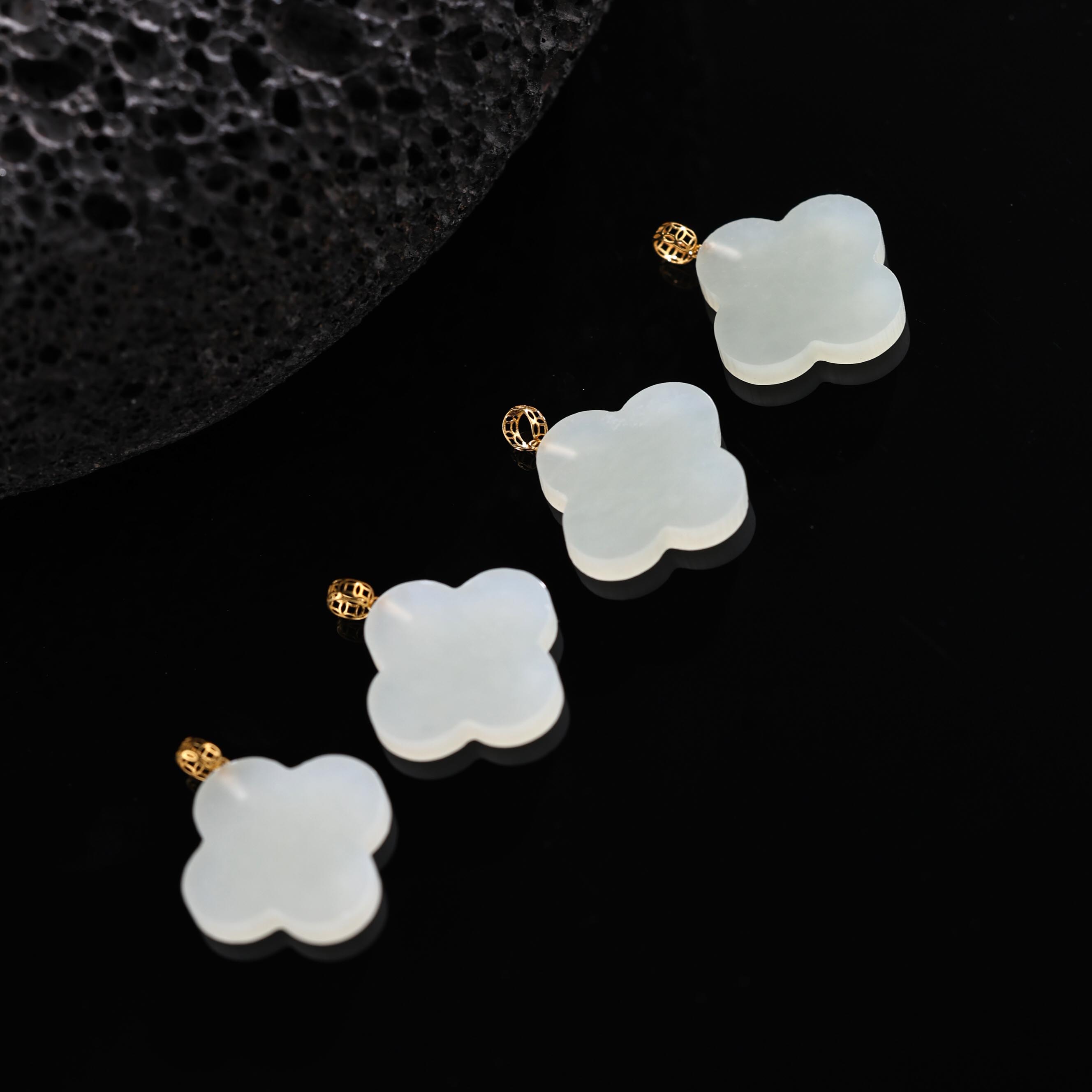 【举石珍宝阁】TH1210-2493-060和田玉吊坠18k（一件/多样性发）H