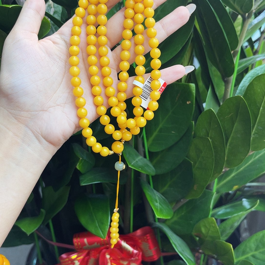 未镶嵌琥珀手链项链7m