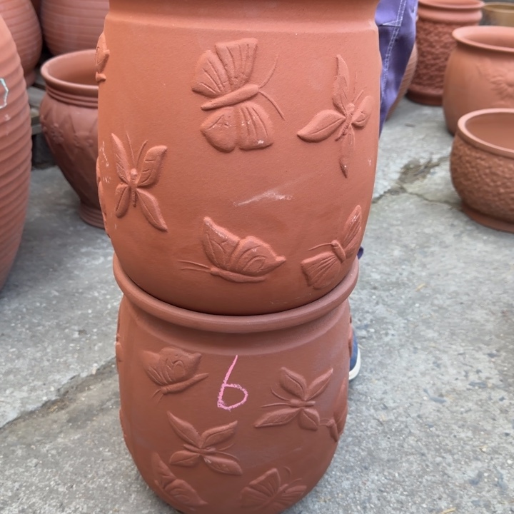 紫砂花盆口25高30 