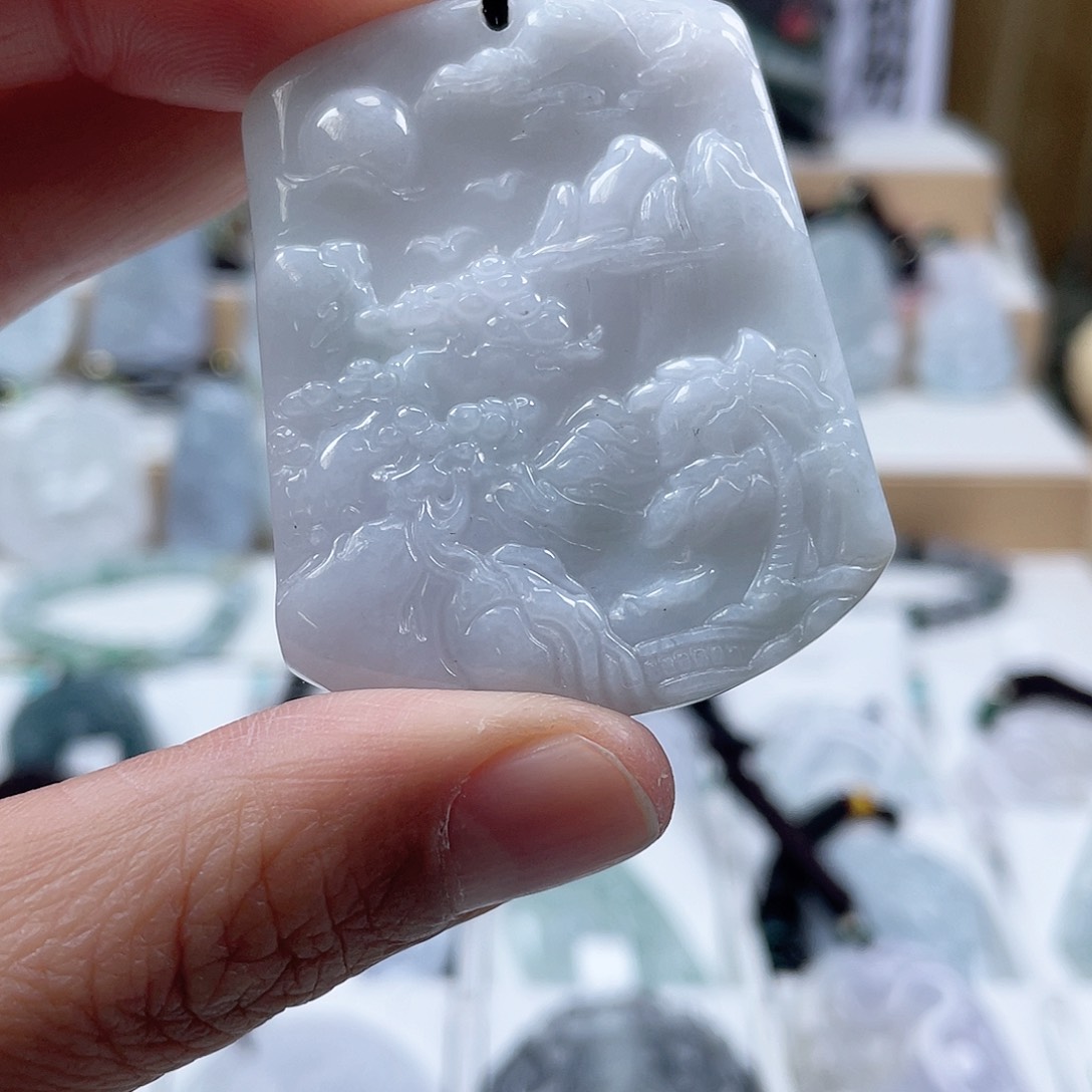 翡翠颈饰未镶嵌0869挂件