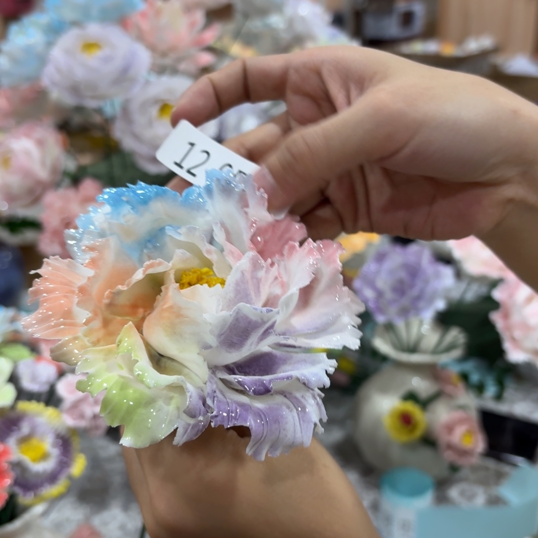 1258 陶瓷花，拍满20发货，退款拉黑
