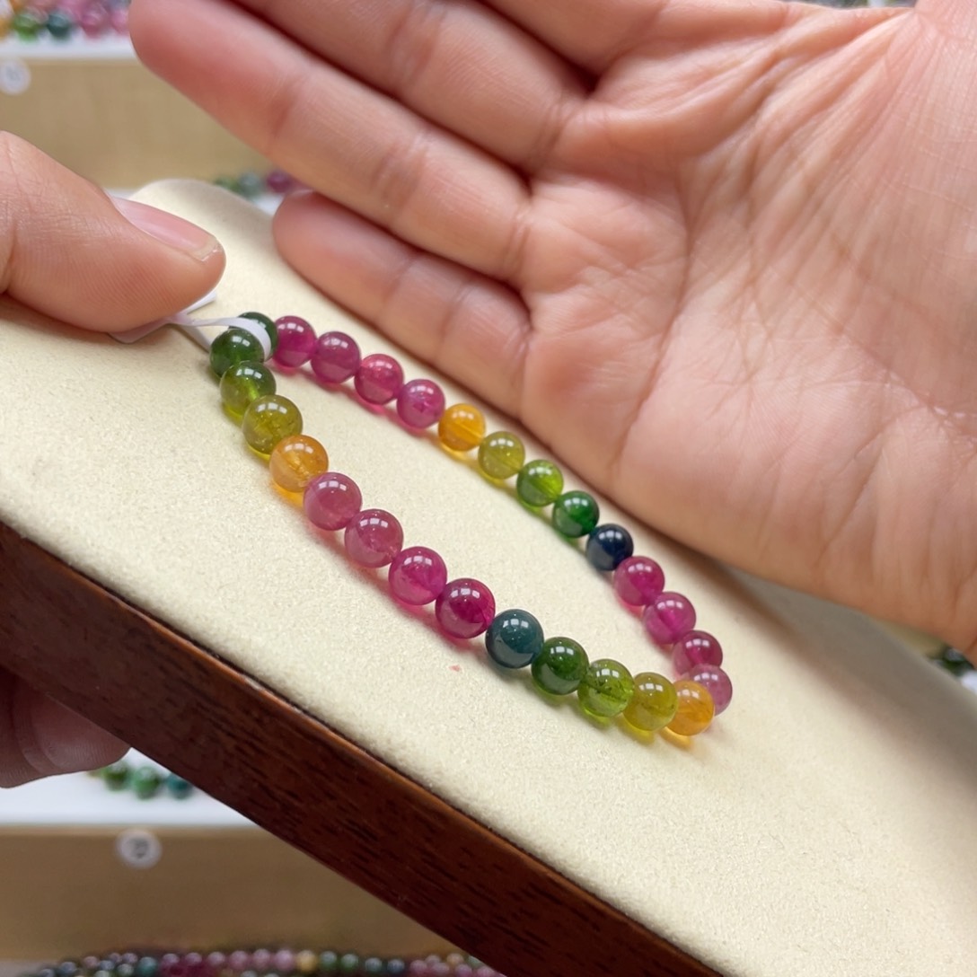 碧玺手串未镶嵌6.5mmmmmmmmmmmmmmmmmmmm