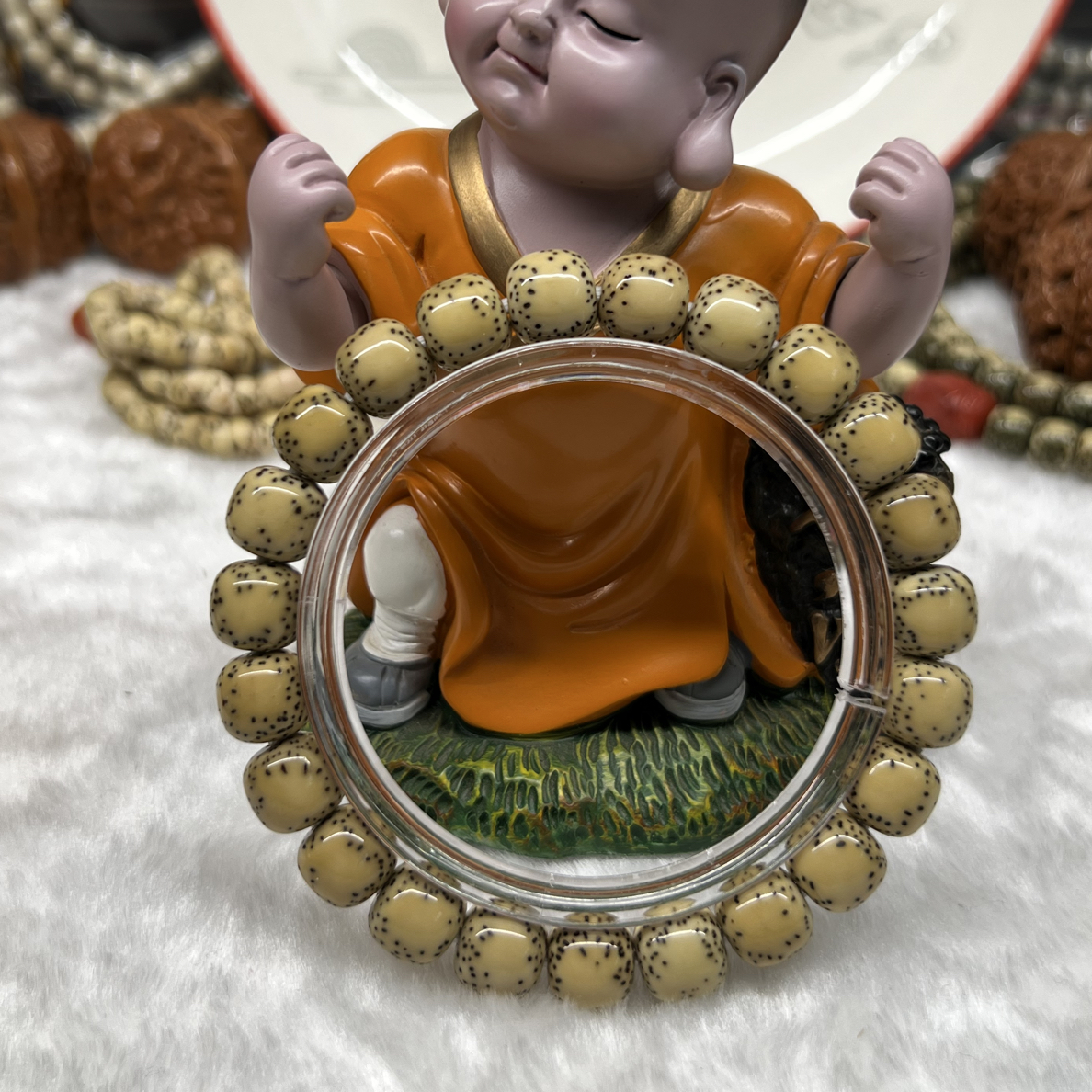 10双留白海南原生态星月菩提手串