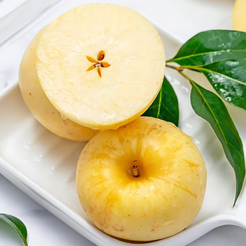 《丹选》黄金维纳斯苹果 3斤左右 发8粒 礼盒 顺丰包邮 脆甜香 