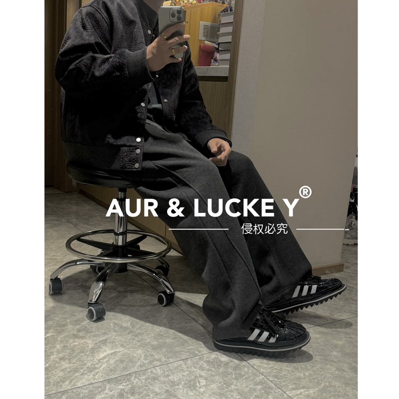 【暖绒·2025】休闲韩系冬季重磅加绒加厚男女款直筒长裤！JRCK333