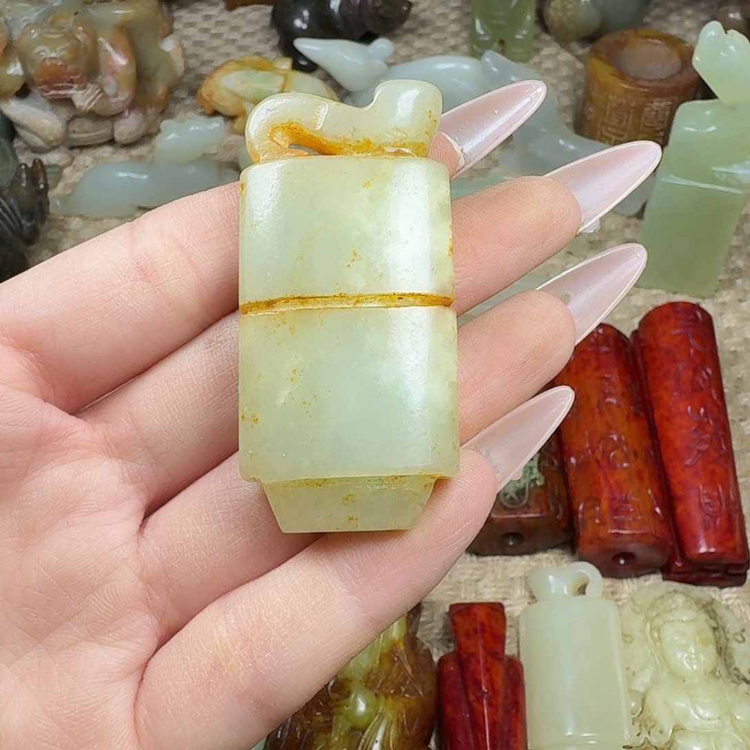 白玉菩提吊坠挂件