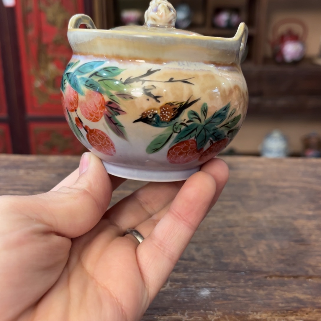 柴烧手工手绘陶瓷