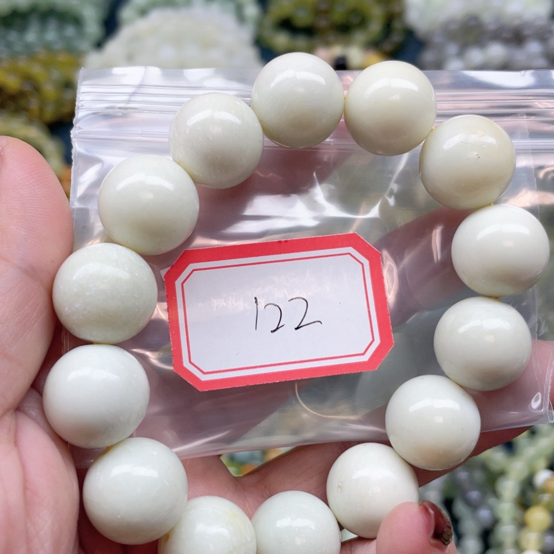 未镶嵌蛇纹石玉手串