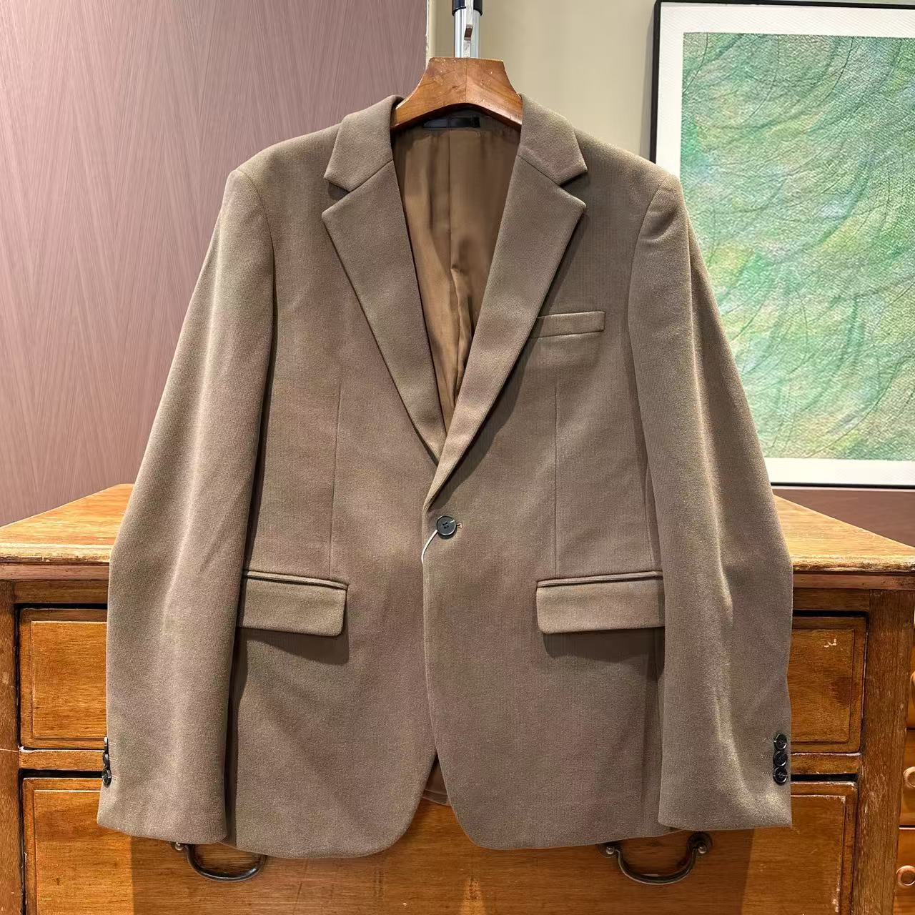 男人衣柜代工【可配套】男款轻商务休闲西装外套 A3362 DM24F393