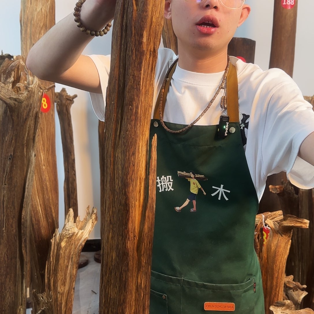 沉香摆件天然沉香原木摆件➕底座