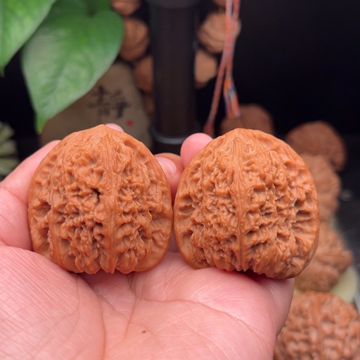 耳***。把件文玩核桃南疆石全品42涿鹿果