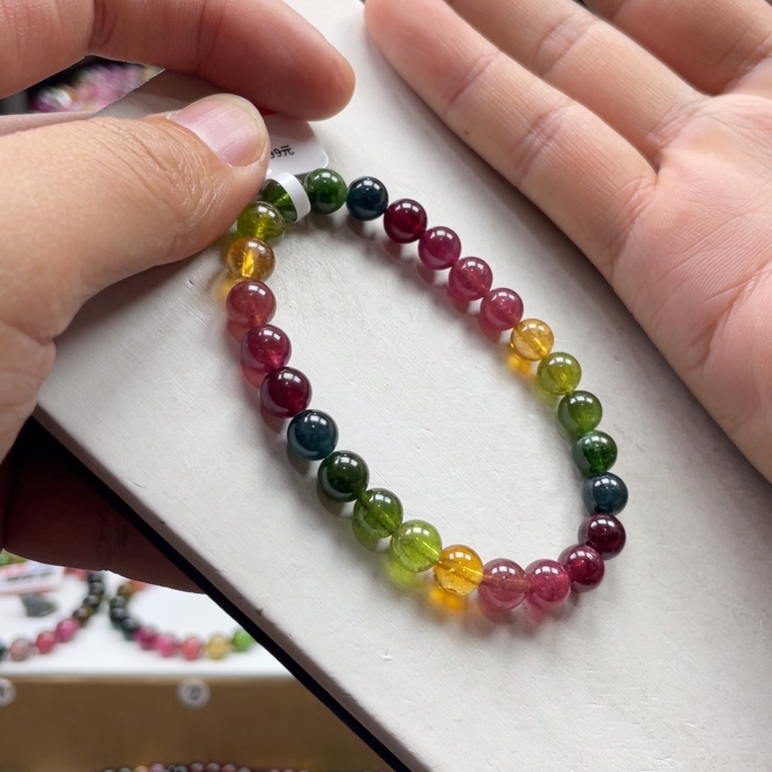 碧玺手串未镶嵌7mm.mmmmmmmmmmm