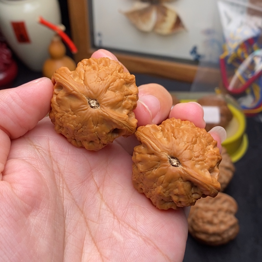 同***学把件文玩核桃35小金鱼