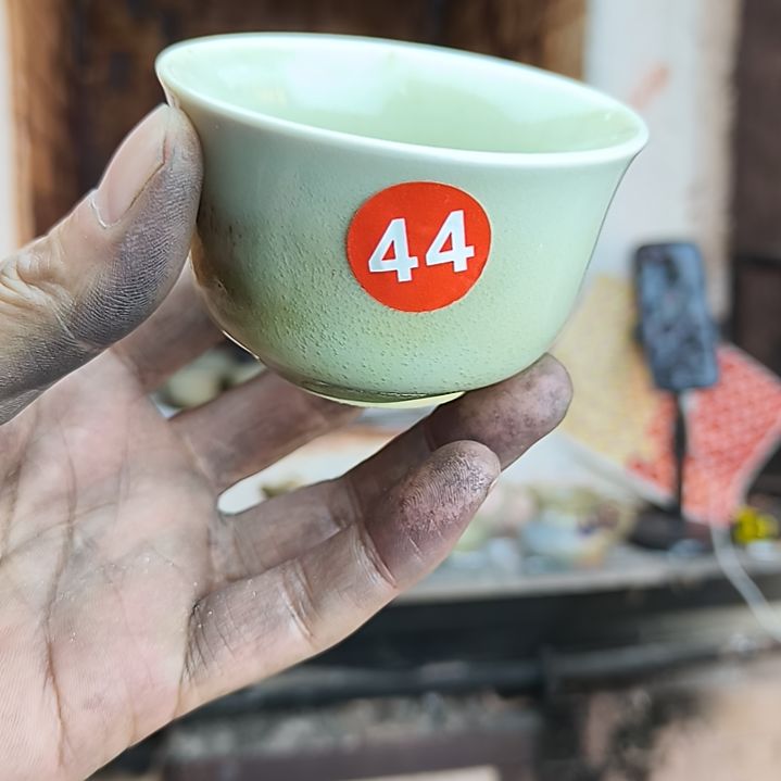 传统煤烧钧瓷福袋杯S****?