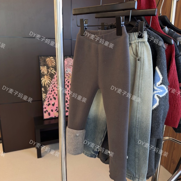 现货MZ.儿童冬季加厚女童修身保暖弹力高腰袜套打底裤Q564