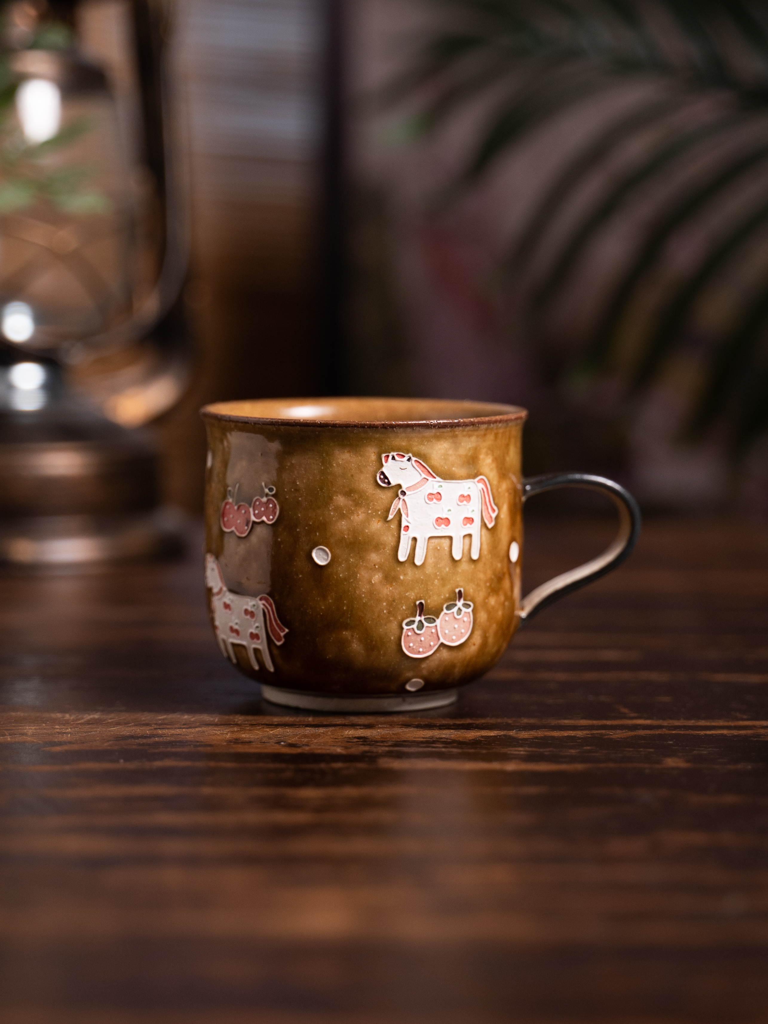 上禾下皿 | 独角兽草莓波点马克杯