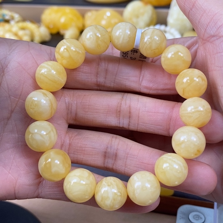 琥珀裸石未镶嵌单圈