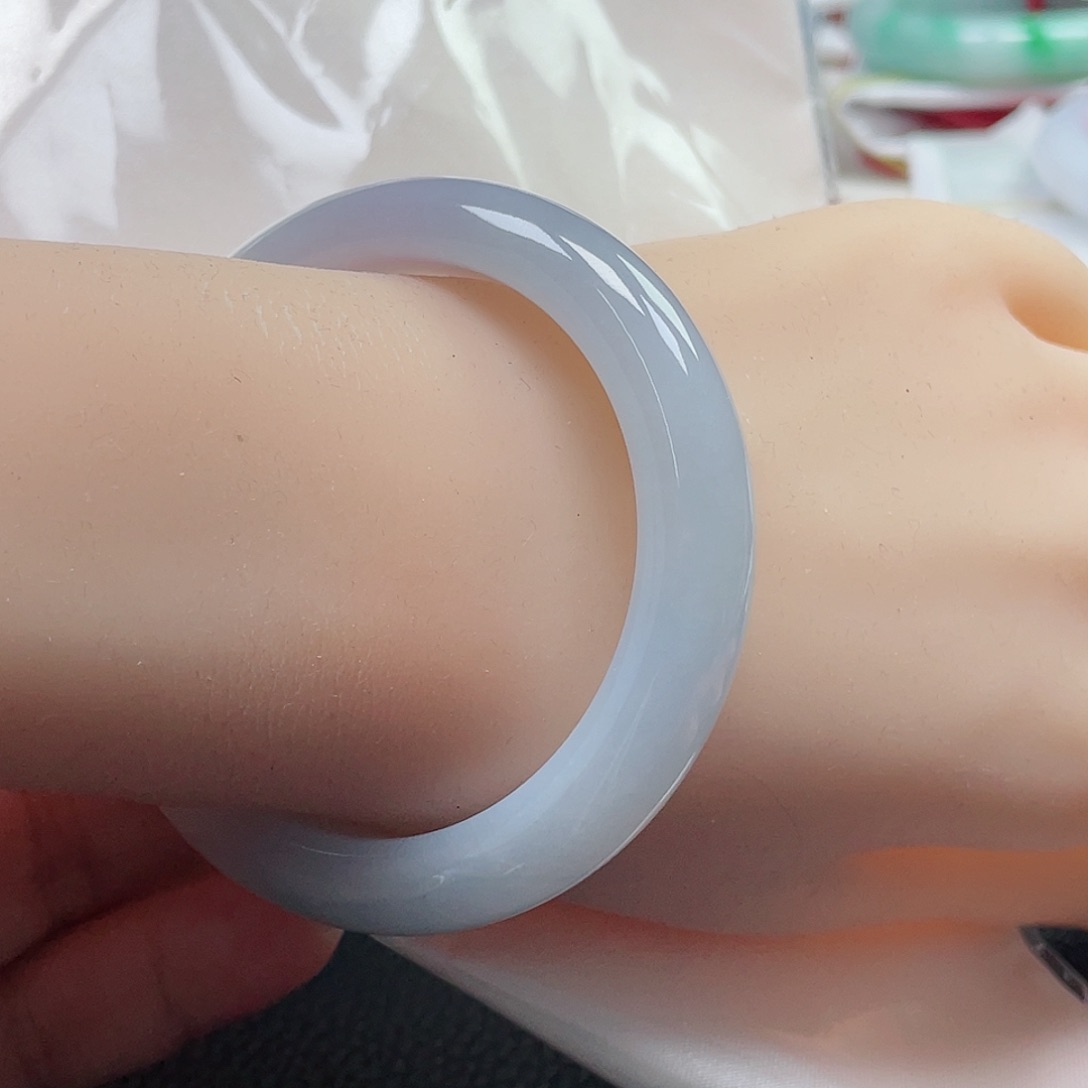 翡翠手镯未镶嵌缅甸翡翠手镯51圈