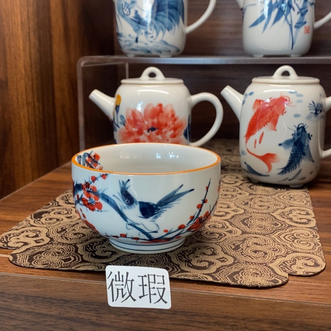 釉下彩手工绘制手工绘制