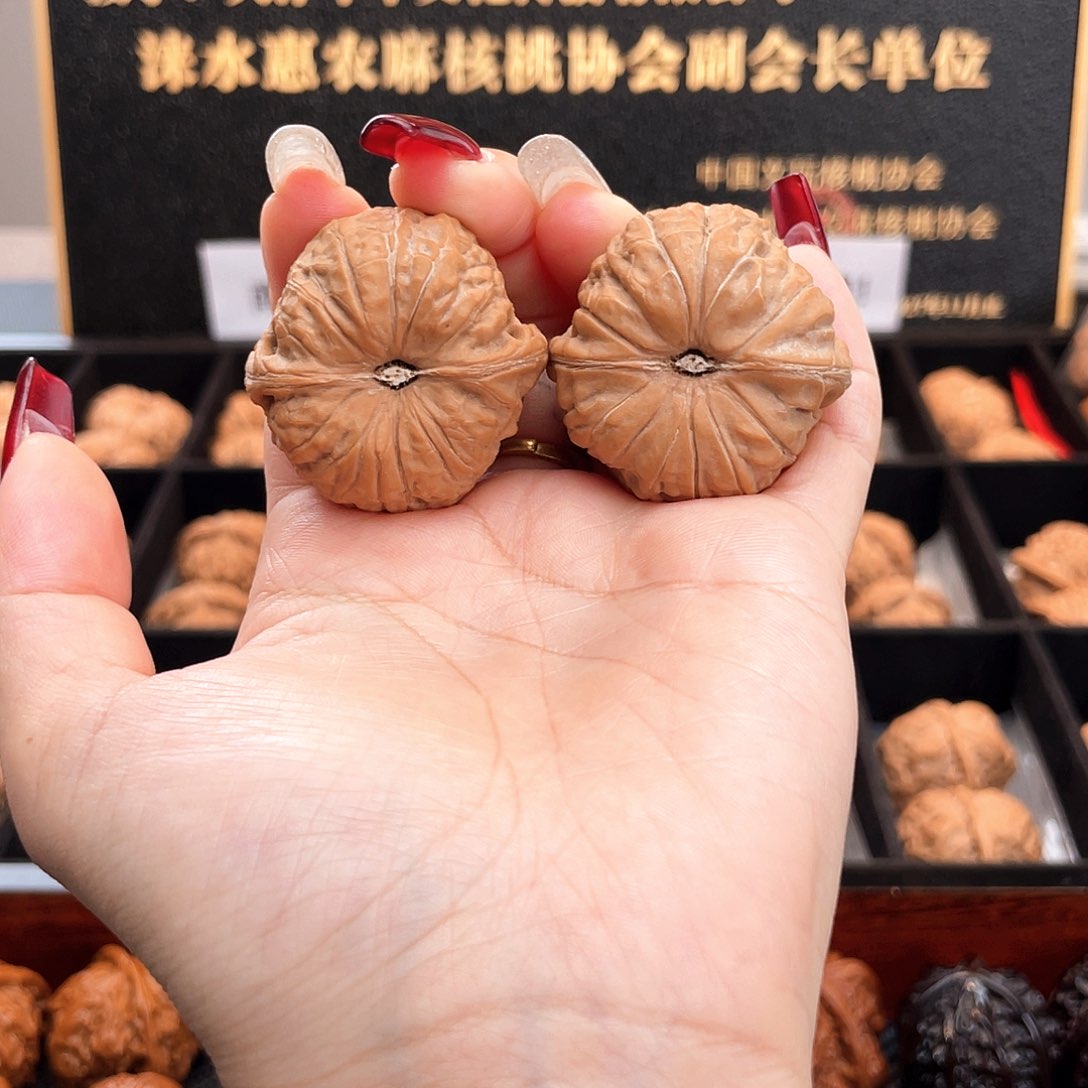 把件文玩核桃37南瓜全品正圆边肚同尺正肩S3703