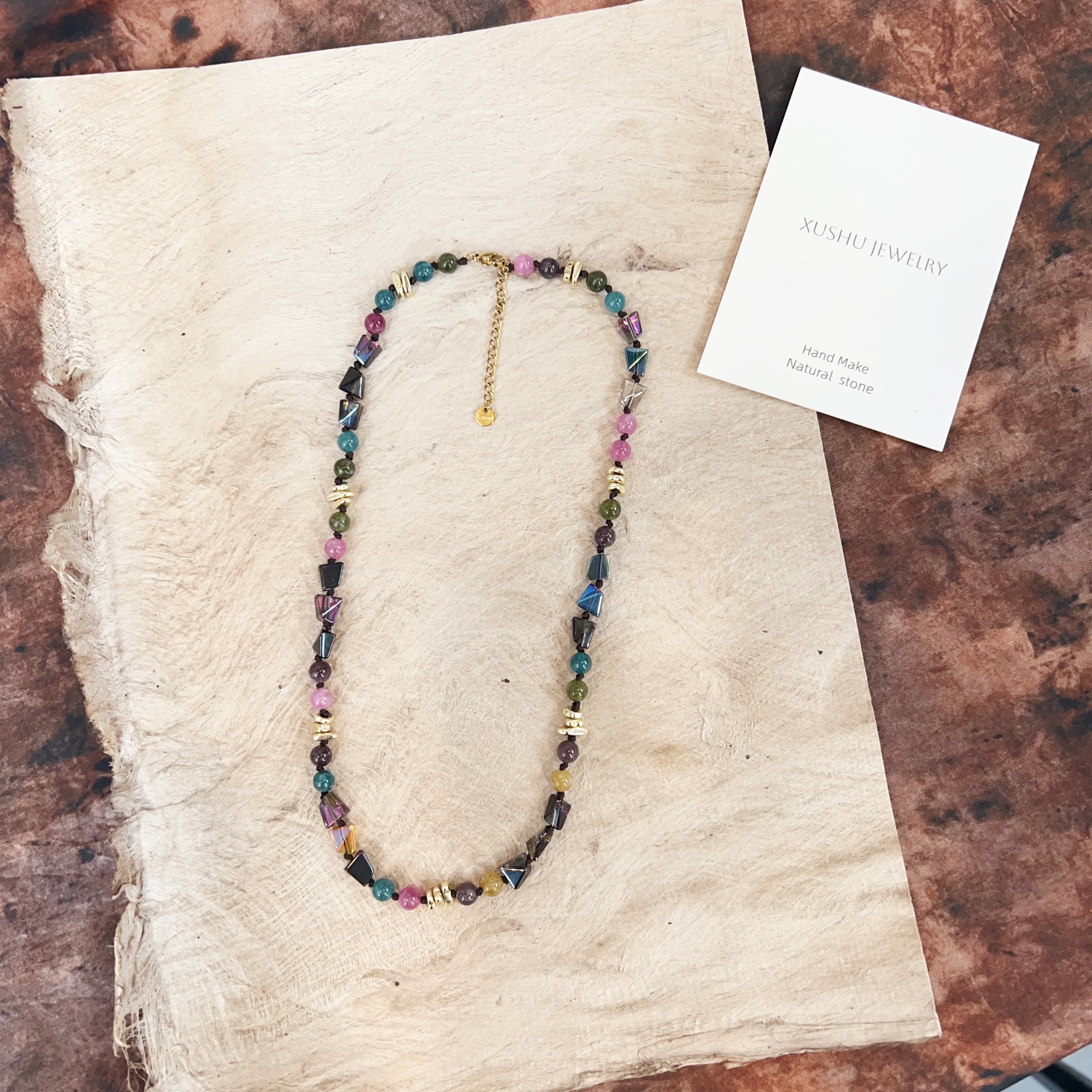 钛钢花岗石项链 叙述原创西西里岛系列项链