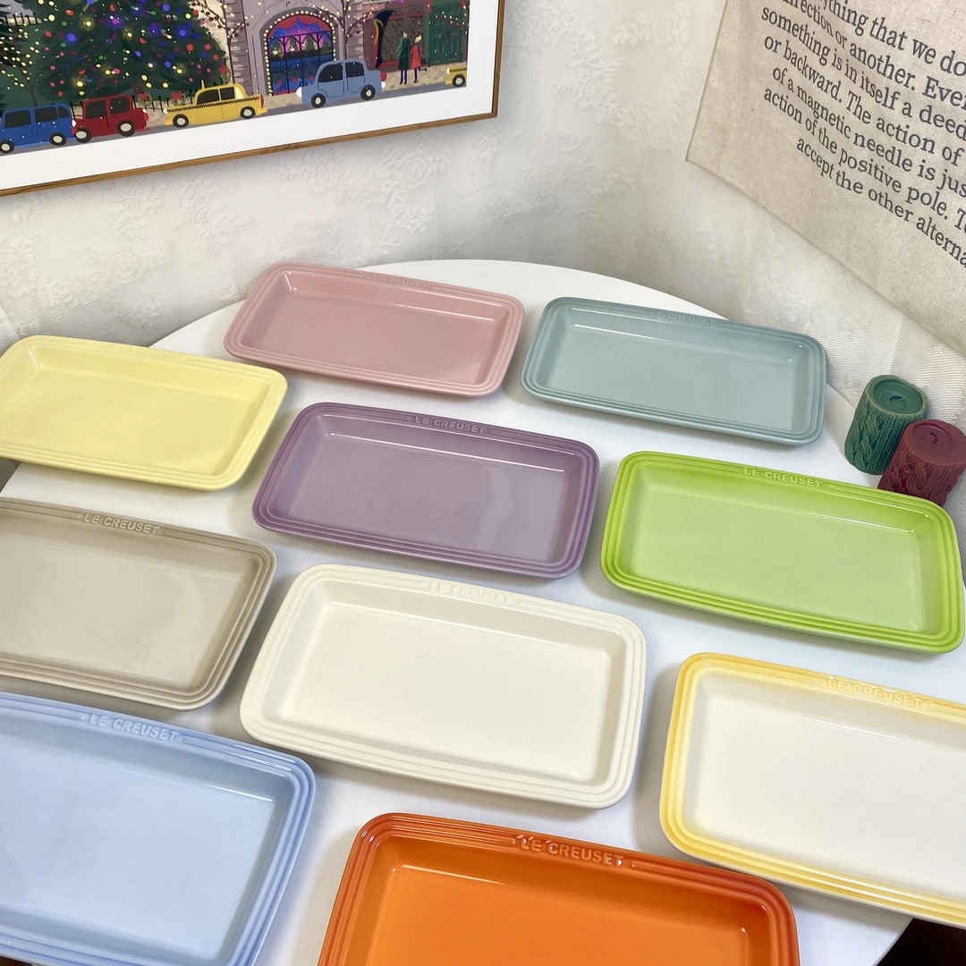 微瑕 2只长盘 长27cm宽15cm