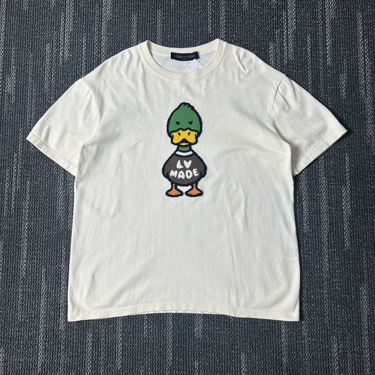 99新 LouisVuitton/路易威登 针织Nigo鸭子圆领短袖/XXL码/9931