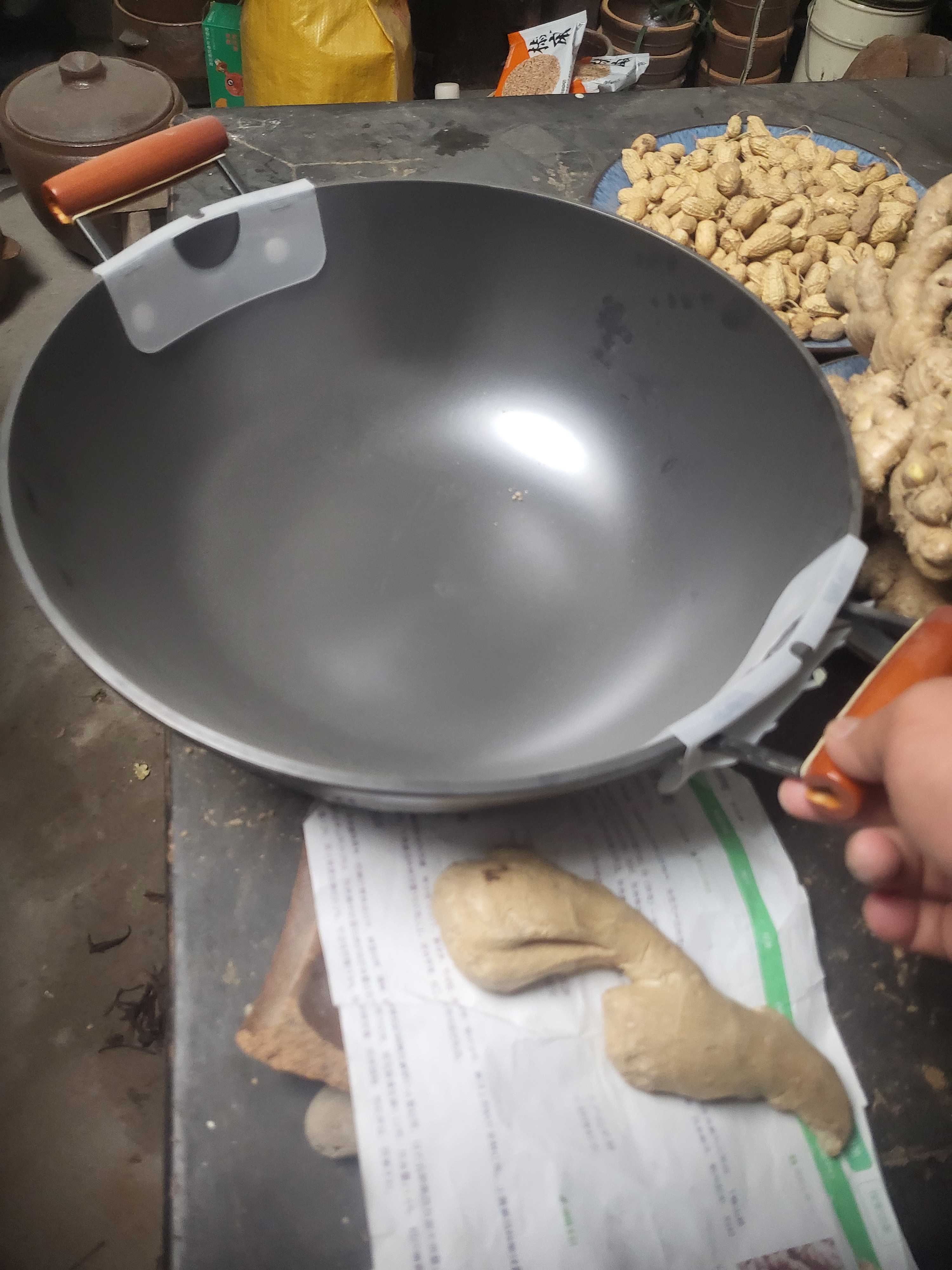 郏县铁锅，真正的生铁锅炖锅直径37厘米无盖