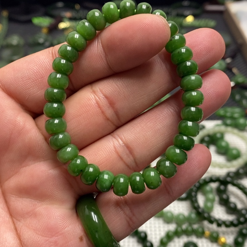 【闪购商品】和田玉（碧玉）手链未镶嵌