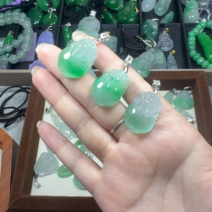 翡翠未镶嵌颈饰11随机发一