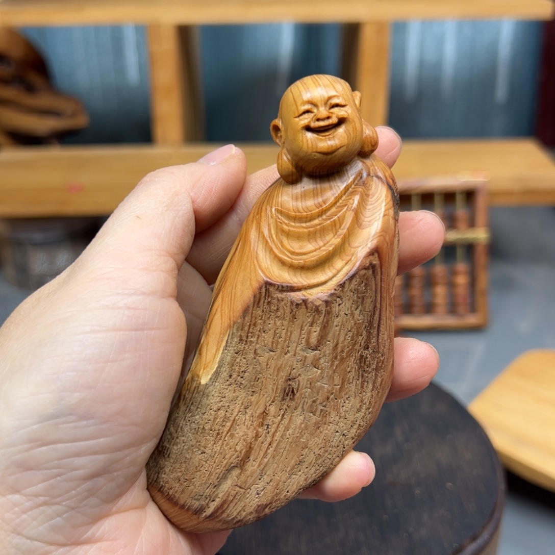 柏木崖柏木摆件手把件，80