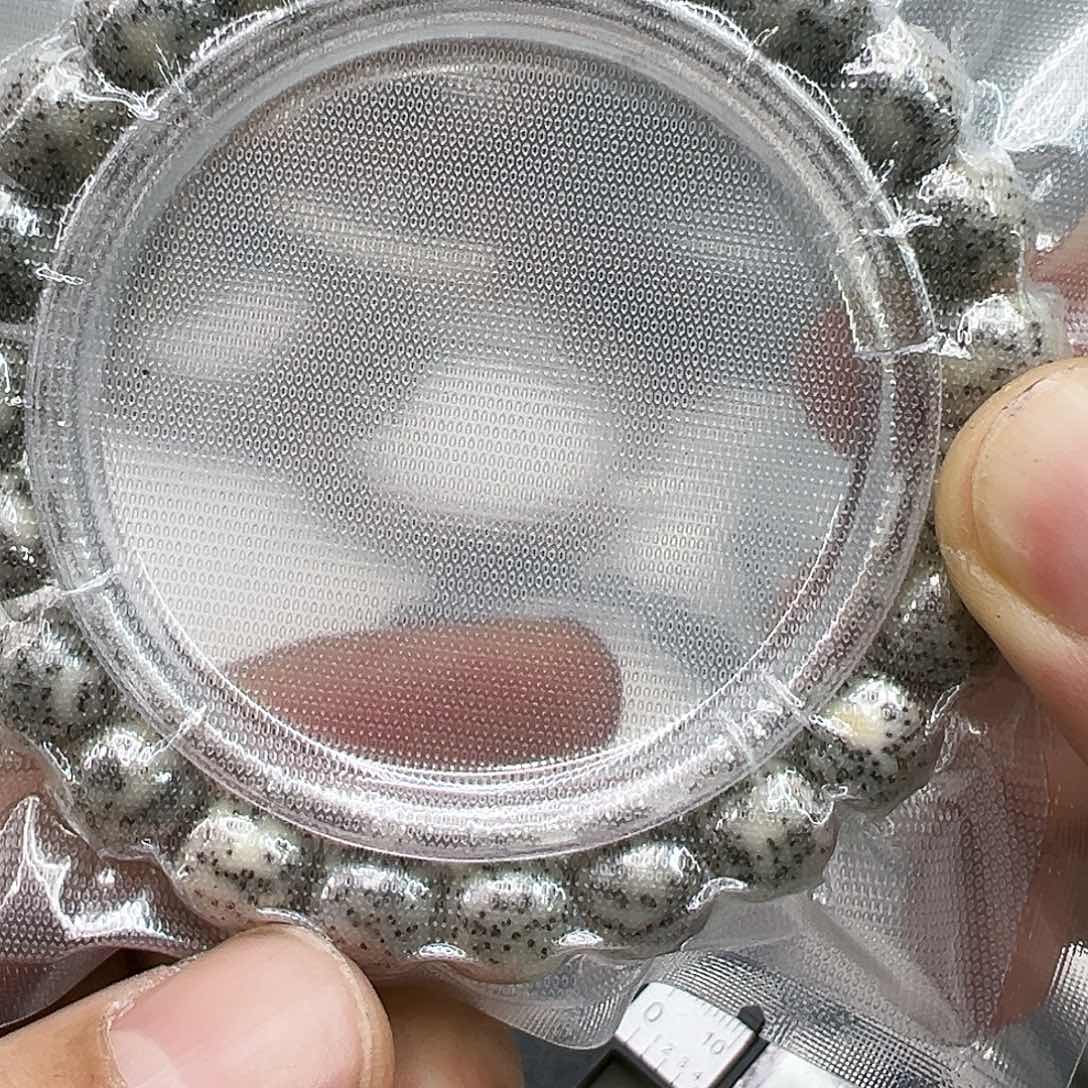 星月菩提手串66尽头卡姿兰大眼睛灰冰石玉星月菩提单圈10