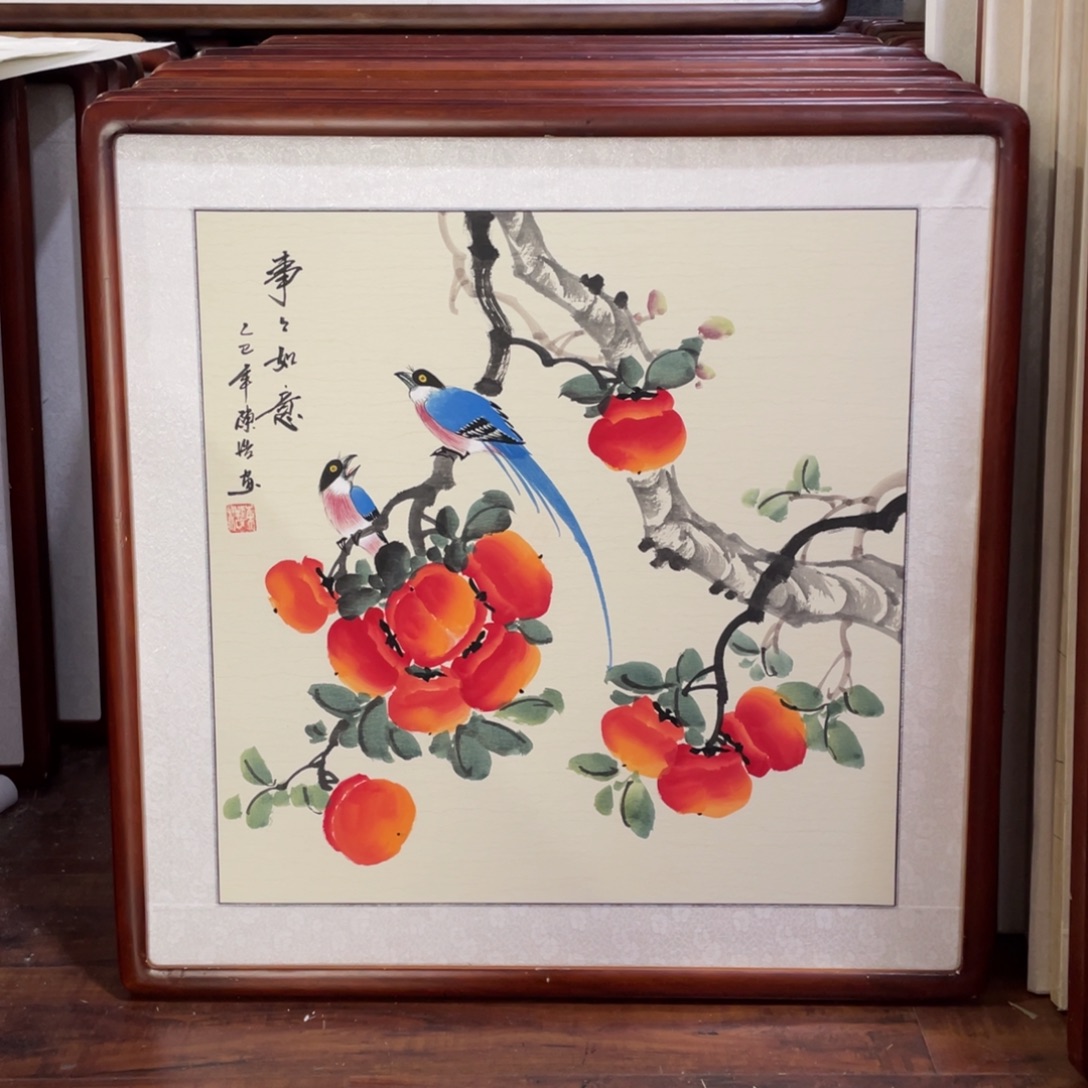国画带框尺寸63*63厘米
