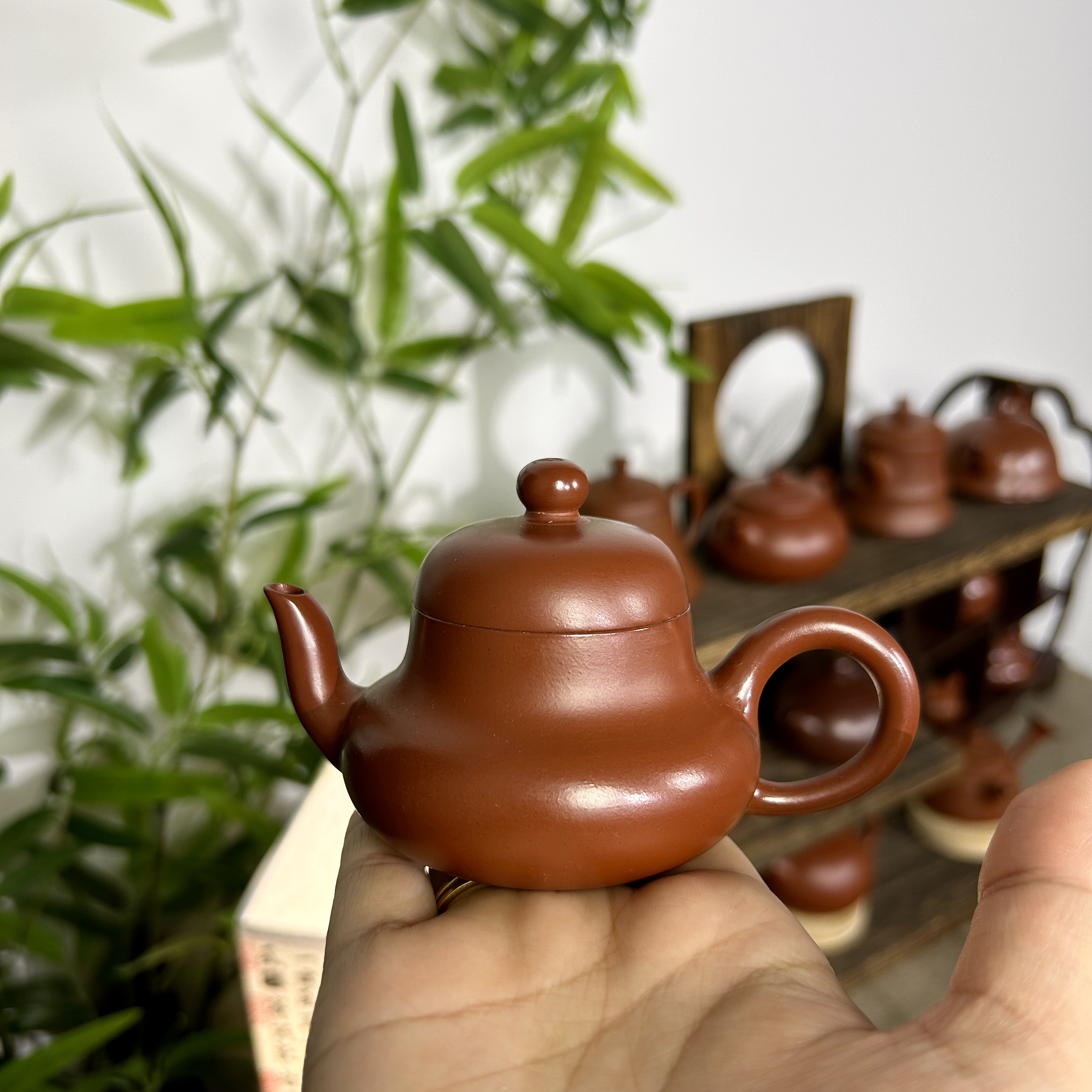 【矮思婷】  潮州手拉壶手工拉胚朱泥壶纯手工茶壶