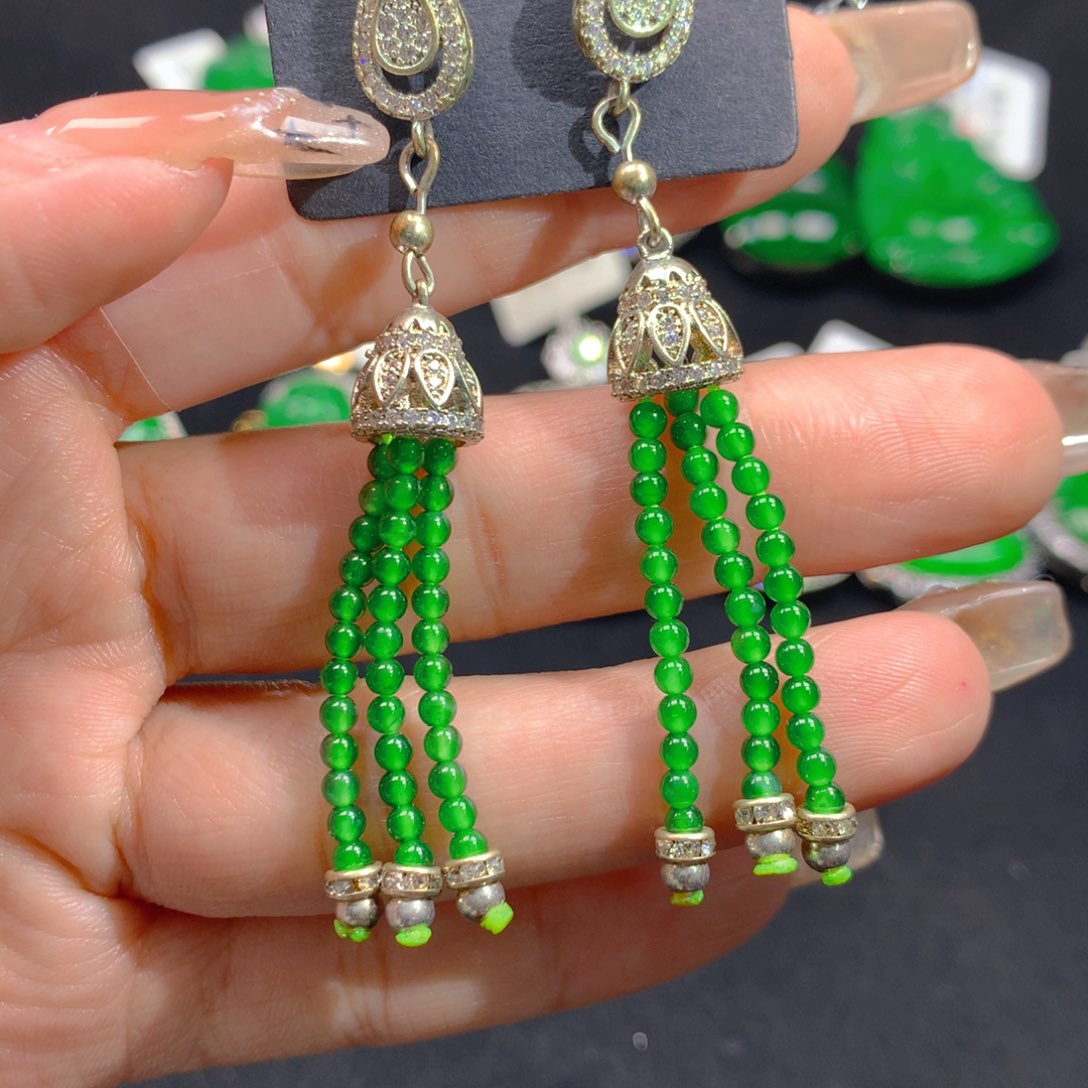 翡翠颈饰银S925镶嵌1111111111