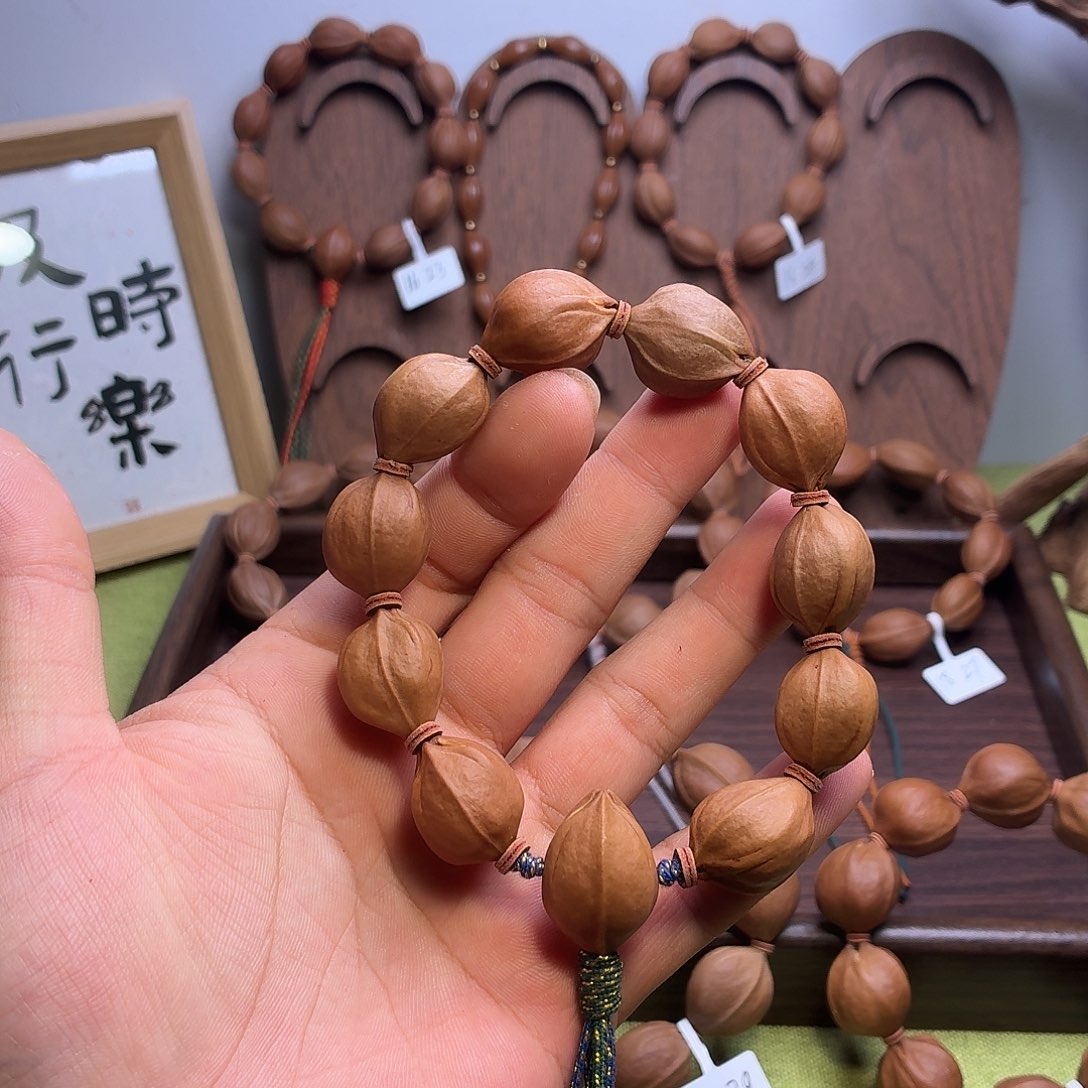 机***枪橄榄核手串/手链梅林铁核18.24