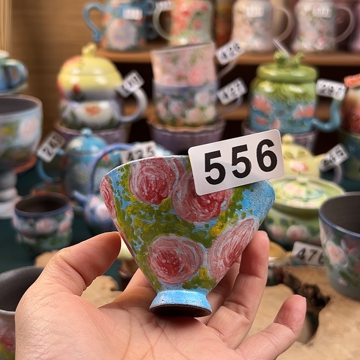 杯景德镇陶瓷手绘作品556