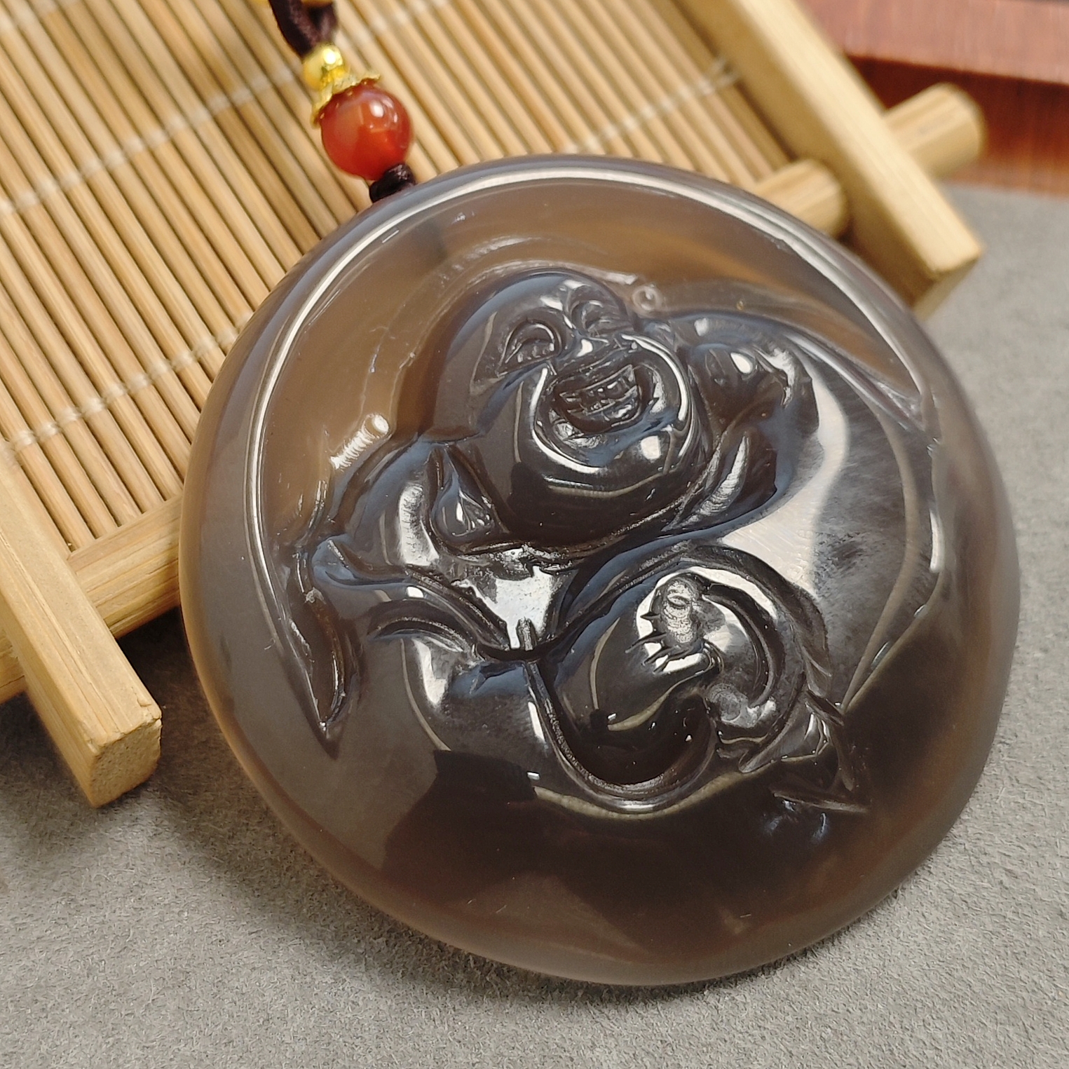 天山雪莲黑金佛公吊坠60(多样性发)