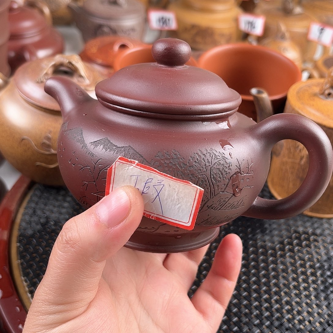 紫泥茶壶宜兴紫砂