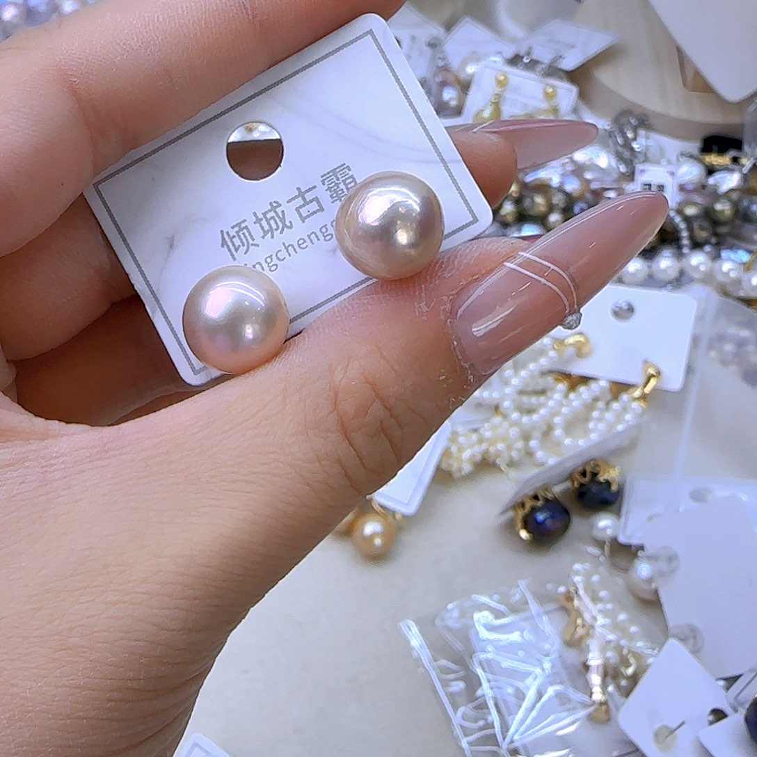 银S925镶嵌项链定制44淡水珍珠